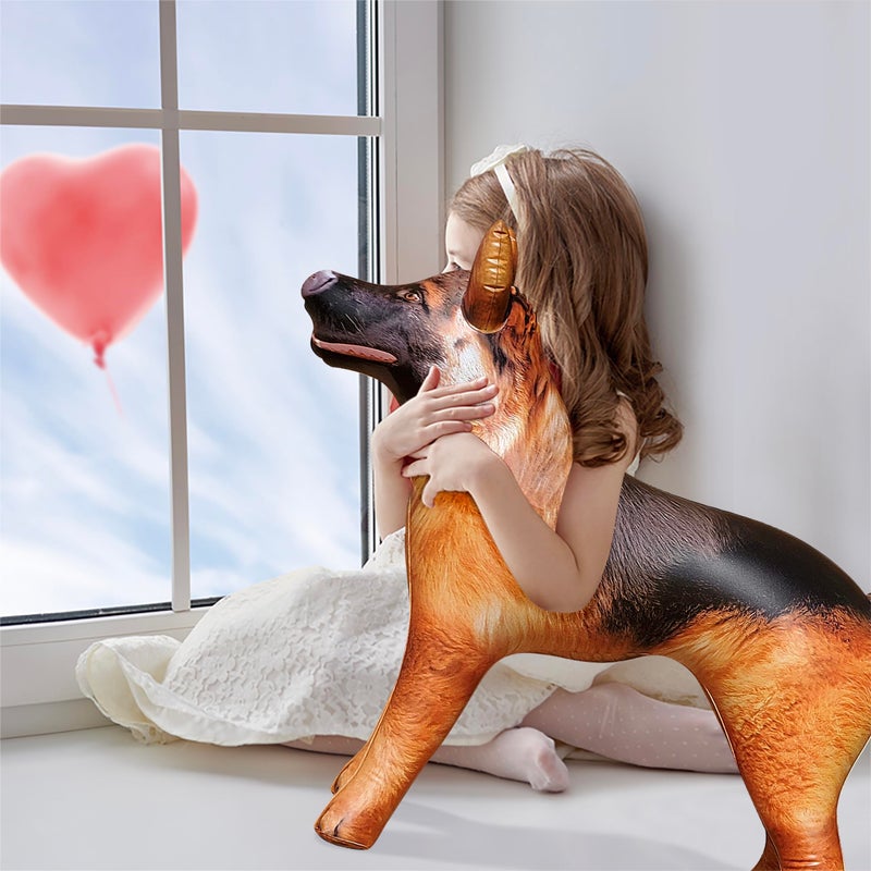 Jet Creations German Shepherd Dog Inflatable, 43" L x 30" H â€“ Christmas Yard Decorations, Room & Classroom Decor, Birthday Party Prop, Police Dog/K9 Animal Toy & Gift for Kids, Black & Tan, 1 Pc - Image 3